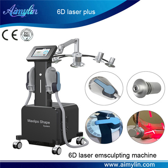 Red light 6d laser emslim emsculpt body slimming equipment 6D laser plus