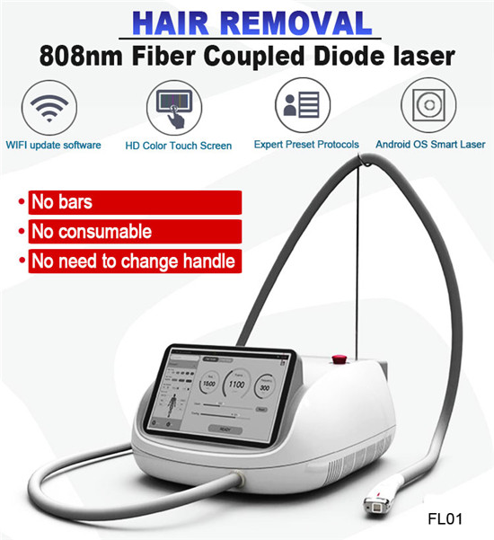 Fiber coupled 808nm laser hair removal FL01