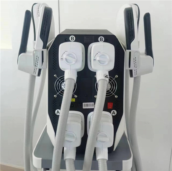 Portable ems body sculpting machine with 4 handles EMS26