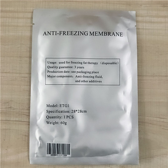 Cryo pad anti freeze cryolipolysis antifreeze membrane ETG1