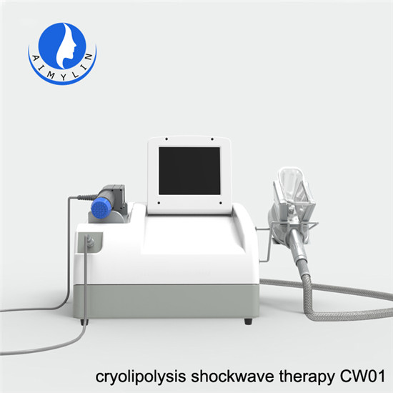 Newest 2 in 1 cryolipolysis shockwave therapy body slimming machine CW01
